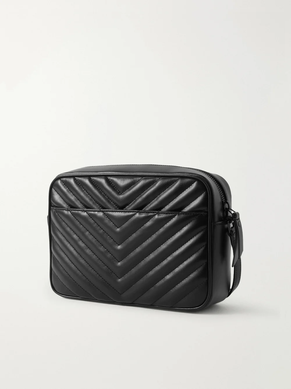 Back view of the Saint Laurent Loulou Medium Matelassé Leather Shoulder Bag