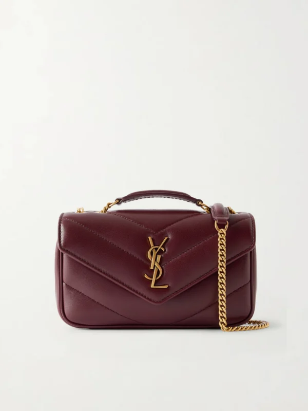Saint Laurent Loulou Mini Matelassé Leather Shoulder Bag
