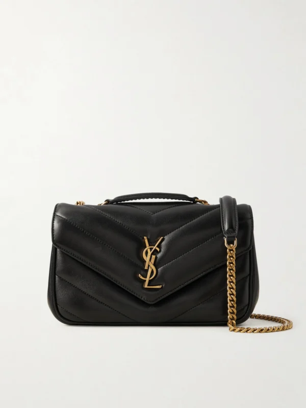 Saint Laurent Loulou Small Matelassé Leather Shoulder Bag