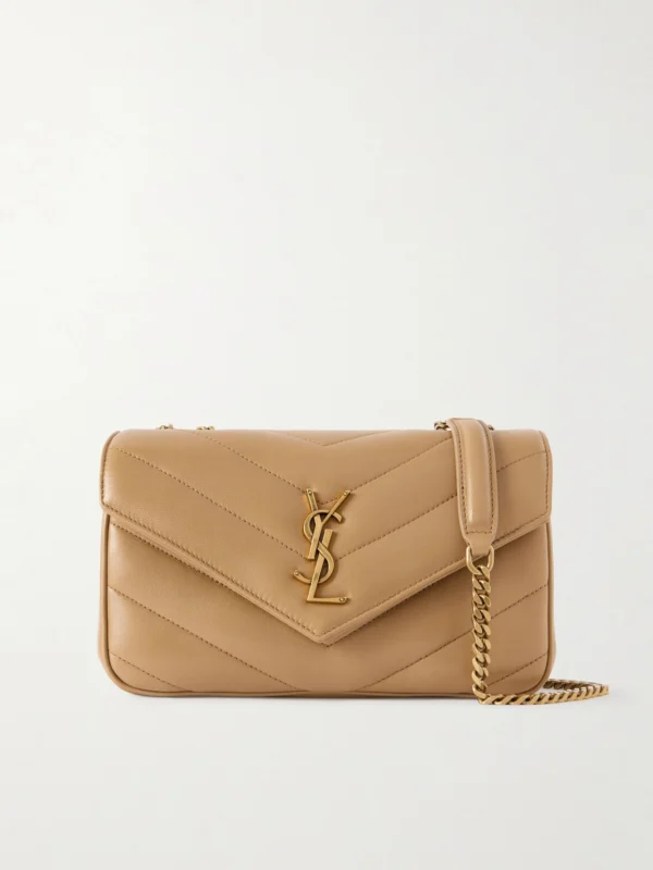 Saint Laurent Loulou Small Matelassé Leather Shoulder Bag