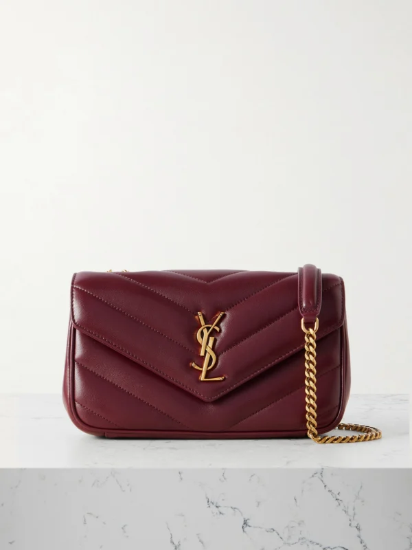 Saint Laurent Loulou Small Matelassé Leather Shoulder Bag
