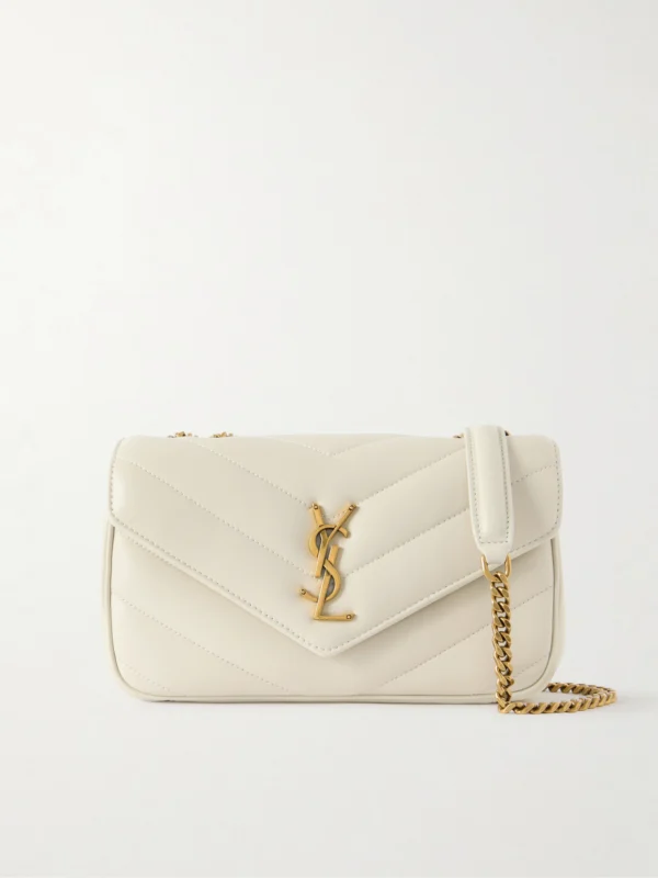 Saint Laurent Loulou Small Matelassé Leather Shoulder Bag