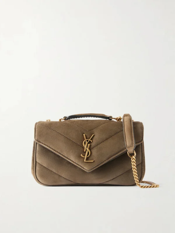 Saint Laurent Loulou Suede Shoulder Bag