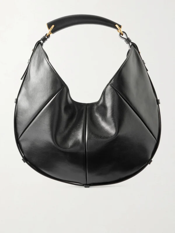 Saint Laurent Mombasa Paneled Leather Shoulder Bag