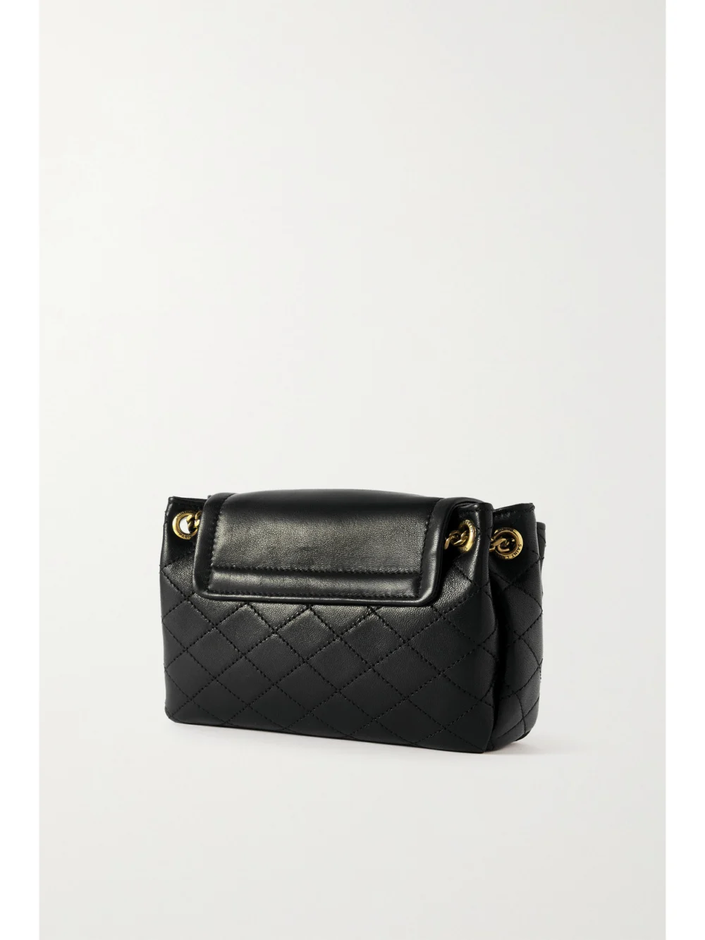 Back view of the Saint Laurent Nolita Mini Quilted Leather Shoulder Bag