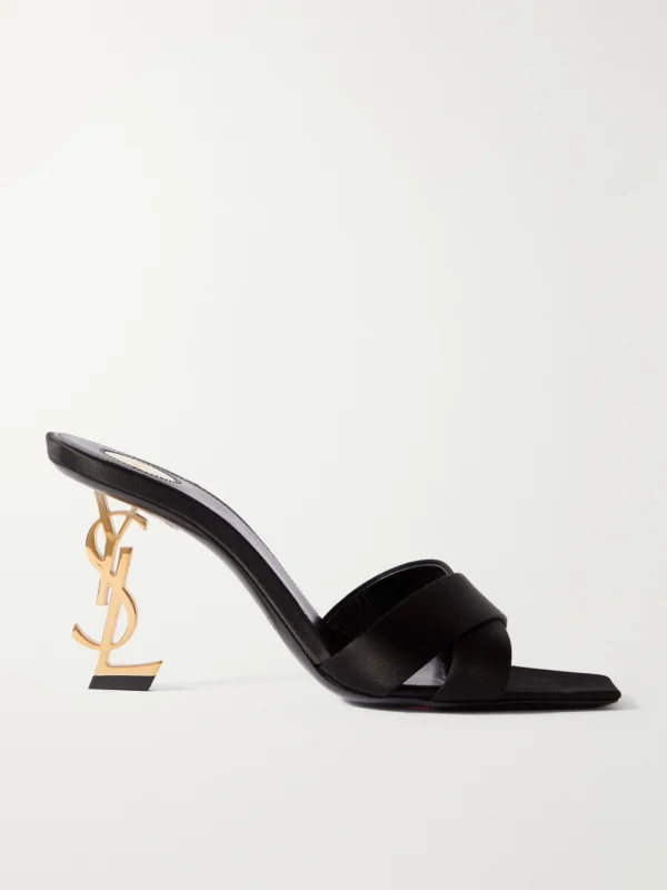 Saint Laurent Opyum Satin Mules
