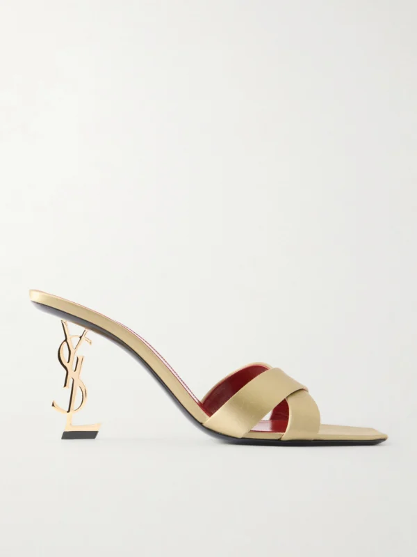 Saint Laurent Opyum Satin Mules