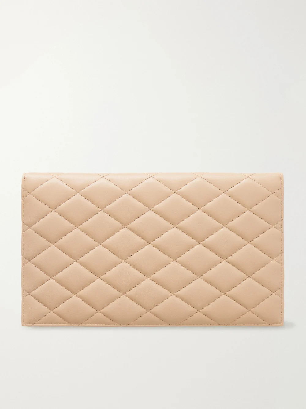 Back view of the Saint Laurent Paris Matelassé Leather Pouch
