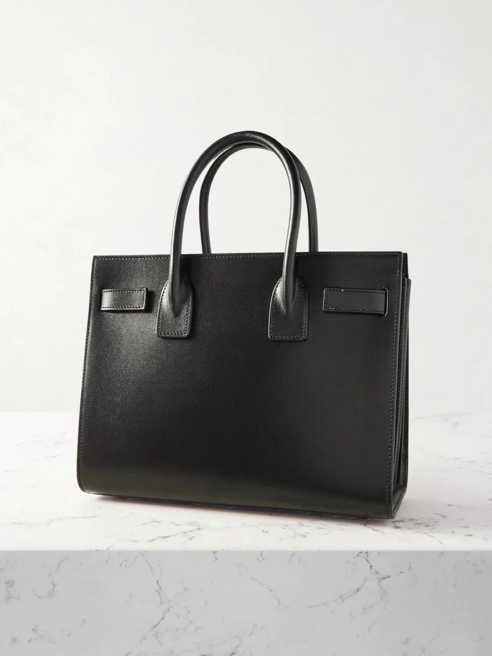 Back view of the Saint Laurent Sac De Jour Baby Leather Tote