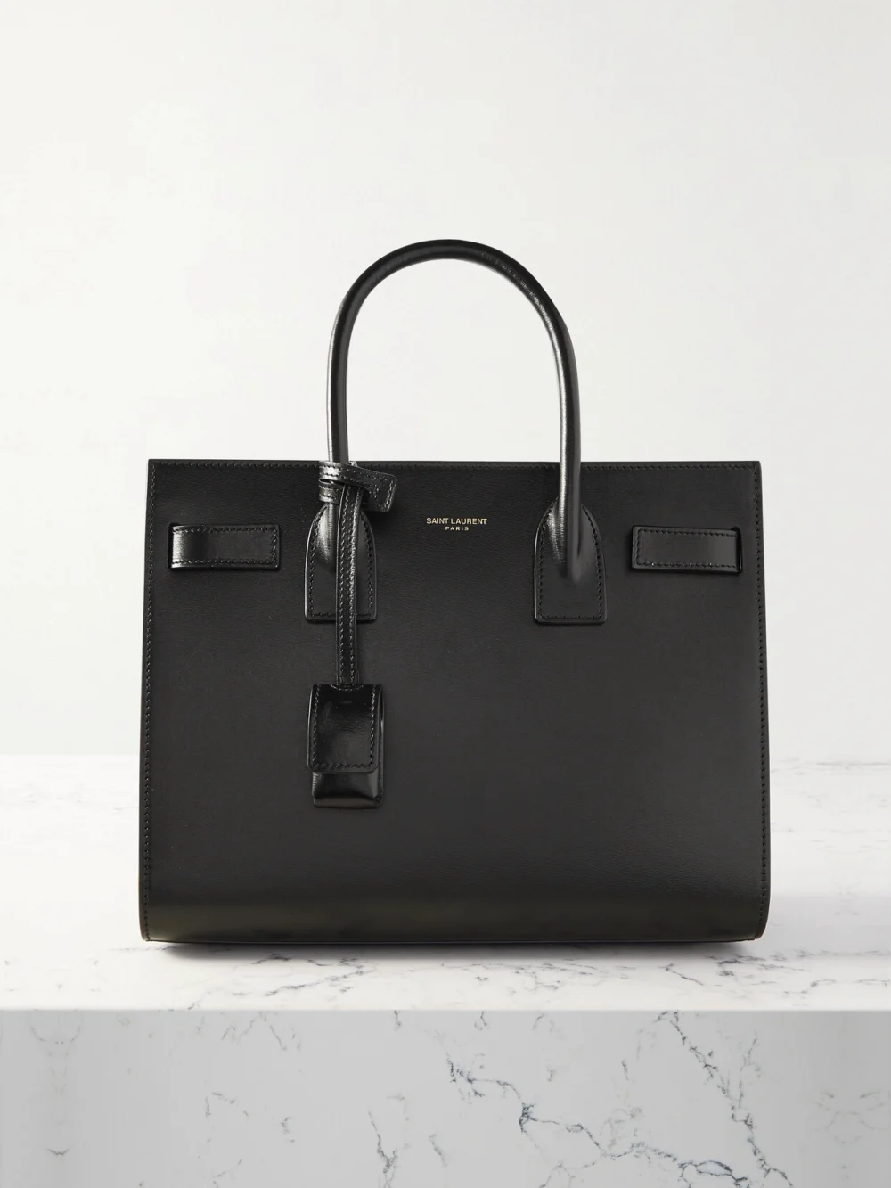 Saint Laurent Sac De Jour Baby Leather Tote in black