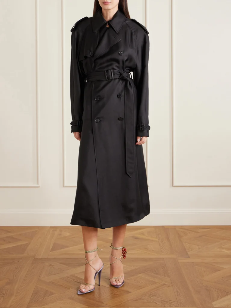 Saint Laurent Suede-trimmed Embellished Satin Sandals
