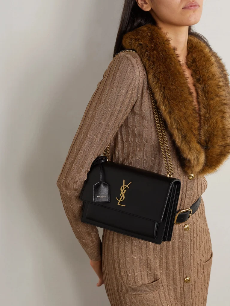 Saint Laurent Sunset Medium Leather Shoulder Bag
