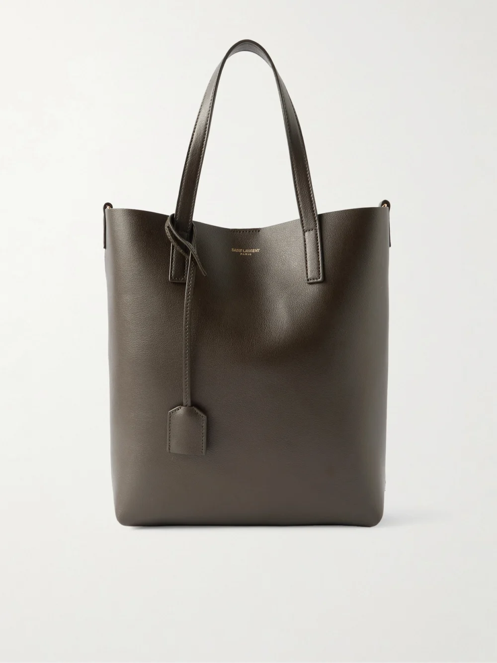 Saint Laurent Toy North/south Leather Tote in dark green