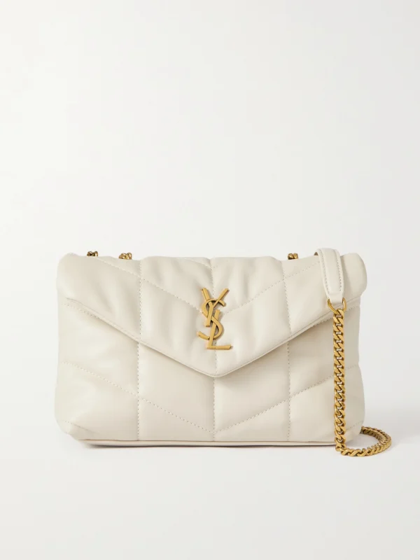 Saint Laurent Toy Puffer Mini Matelassé Leather Shoulder Bag