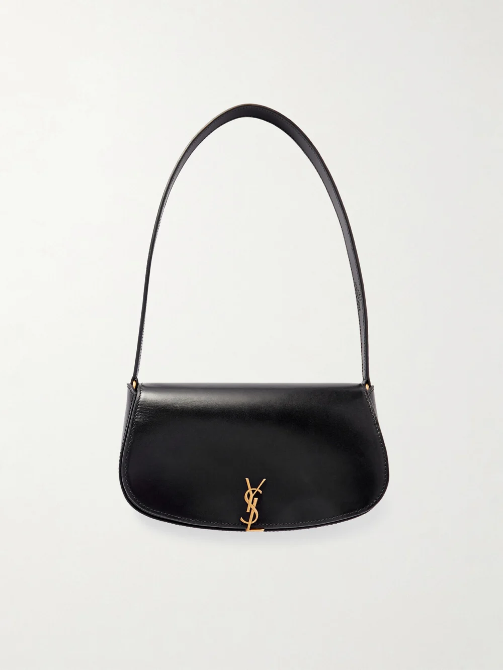 Saint Laurent Voltaire Mini Leather Shoulder Bag in black