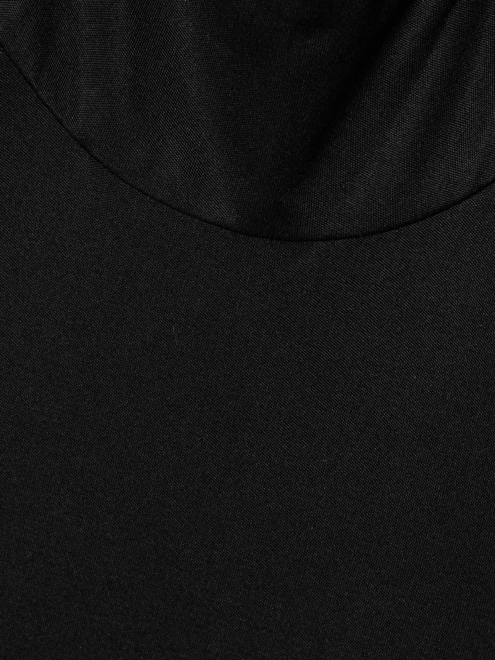 Close-up detail of the Salon 1884 Dominique Silk-satin Jersey Halterneck Gown