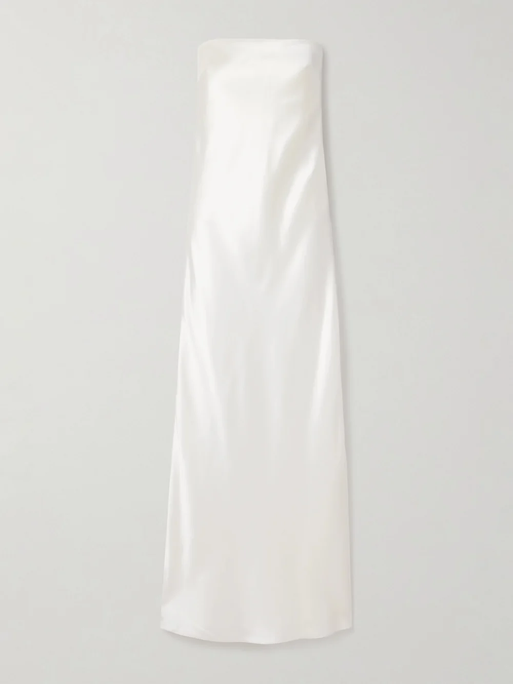 Salon 1884 Linea Strapless Silk Gown in cream