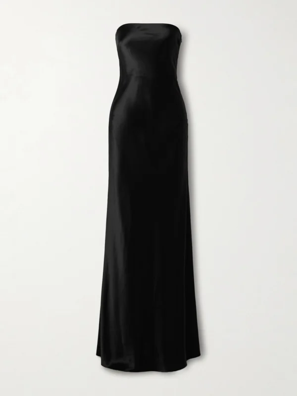 Salon 1884 Linea Strapless Silk-satin Gown