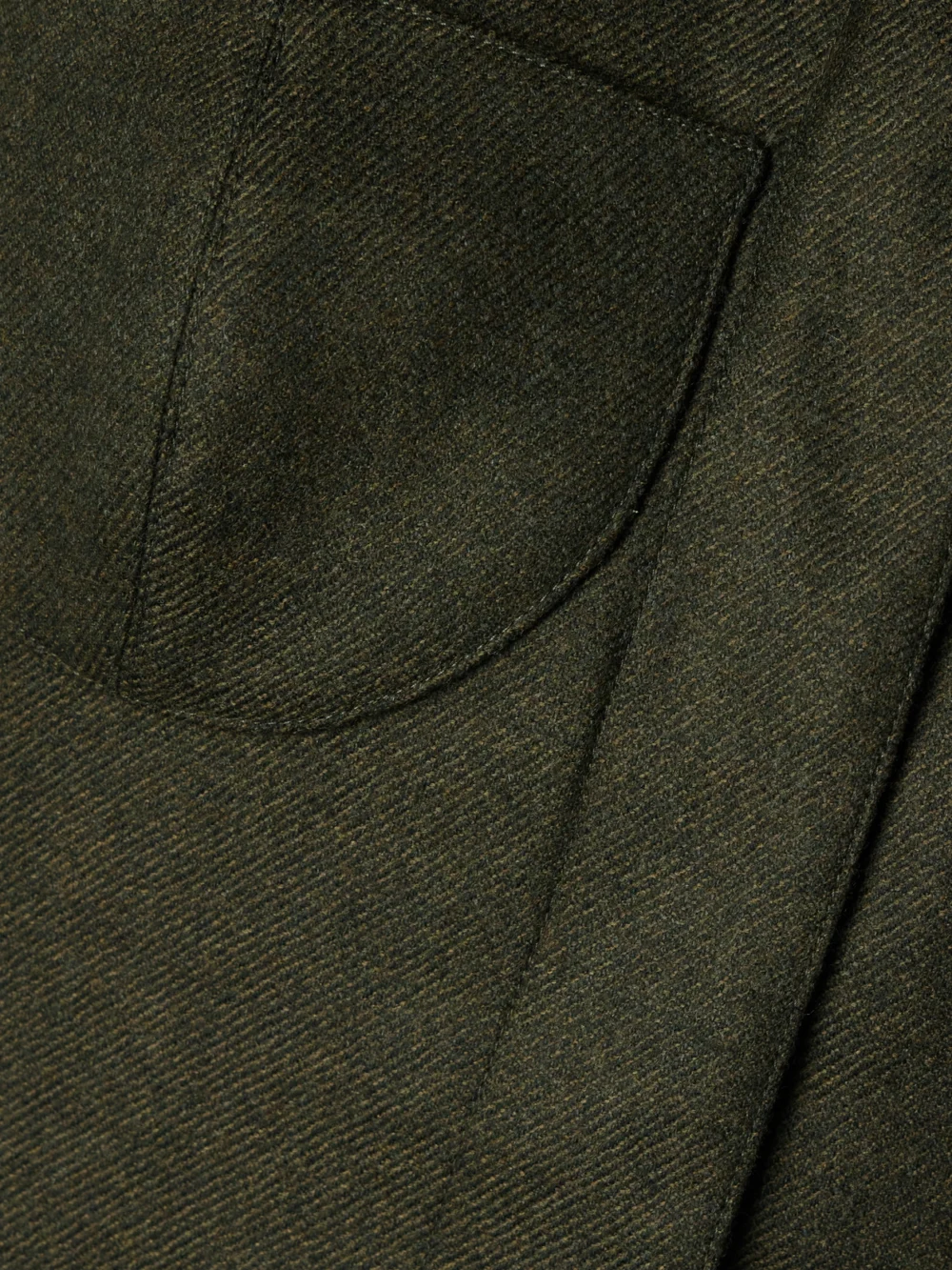 Close-up detail of the Salon 1884 Maigret Wool and Cashmere-blend Twill Blazer