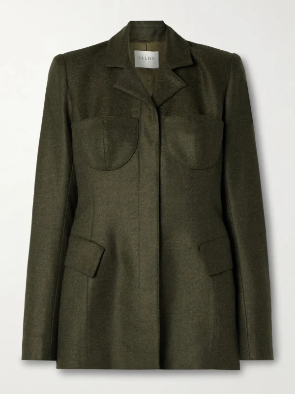 Salon 1884 Maigret Wool and Cashmere-blend Twill Blazer