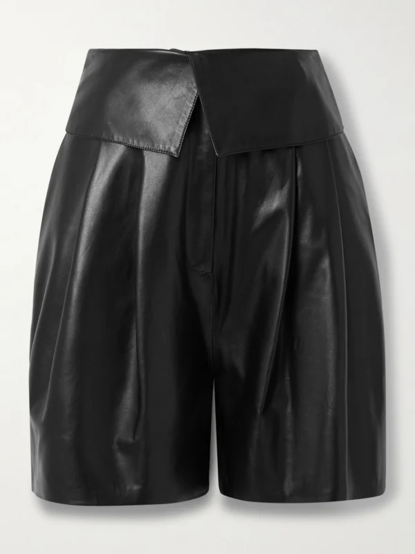 Salon 1884 Marca Layered Leather Shorts