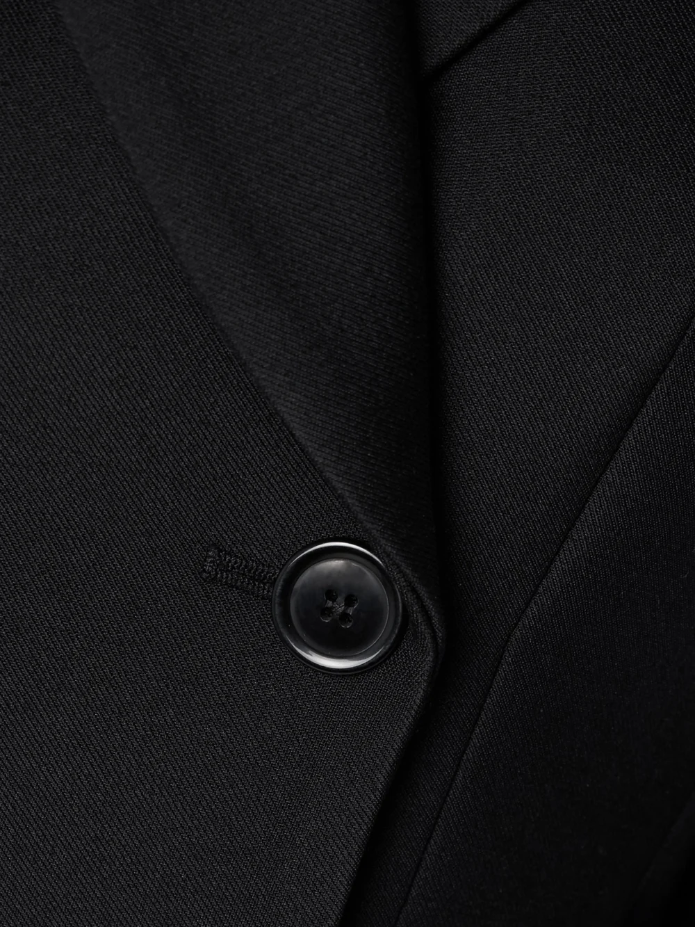 Close-up detail of the Salon 1884 Simone Double-breasted Wool and Silk-blend Twill Blazer