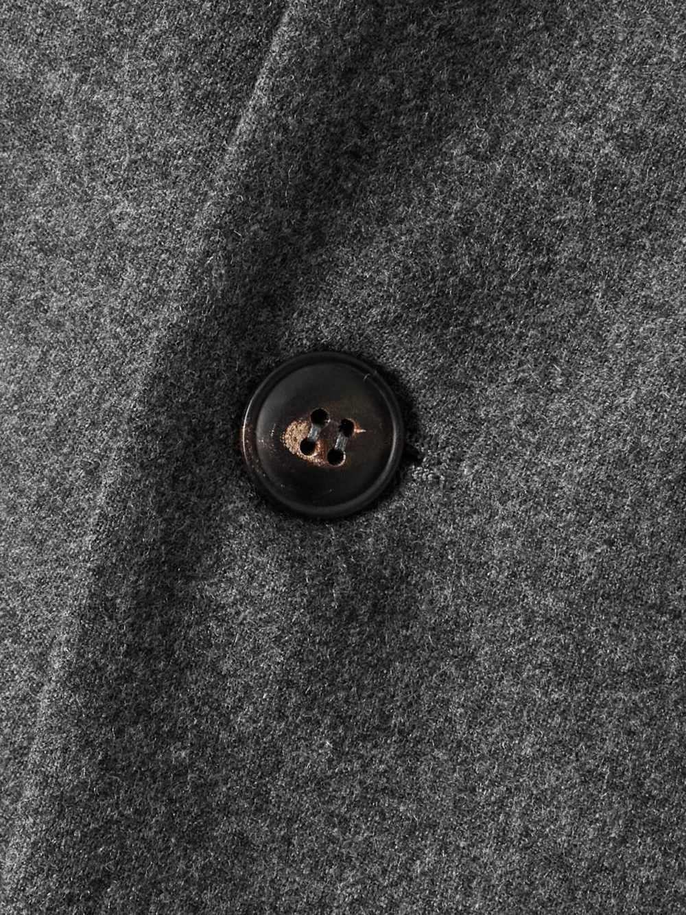 Close-up detail of the Sasuphi Bogart Wool-blend Flannel Blazer