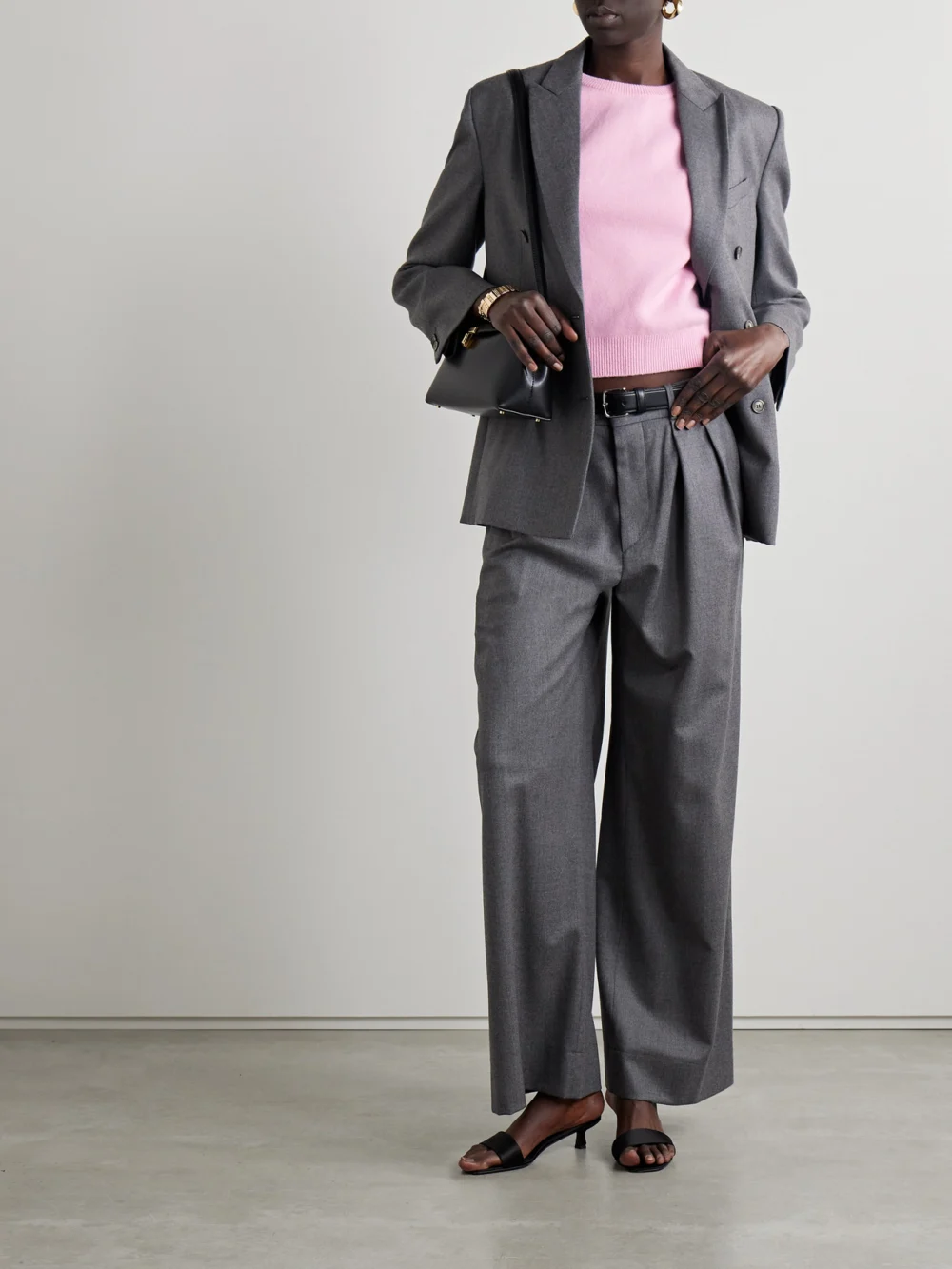 Sasuphi Cashmere Sweater, worn by a model