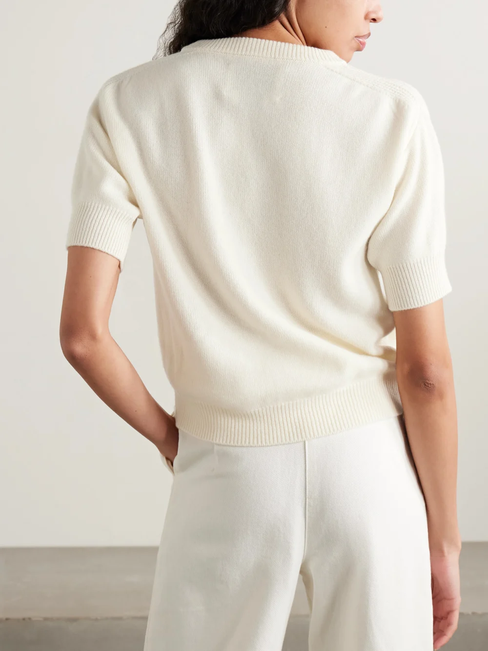 Back view of the Sasuphi Cashmere Sweater