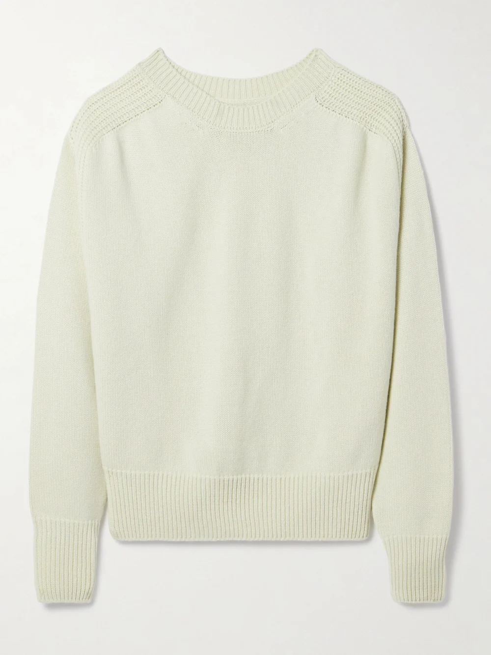 Sasuphi Cutout Cashmere Sweater in pastel yellow