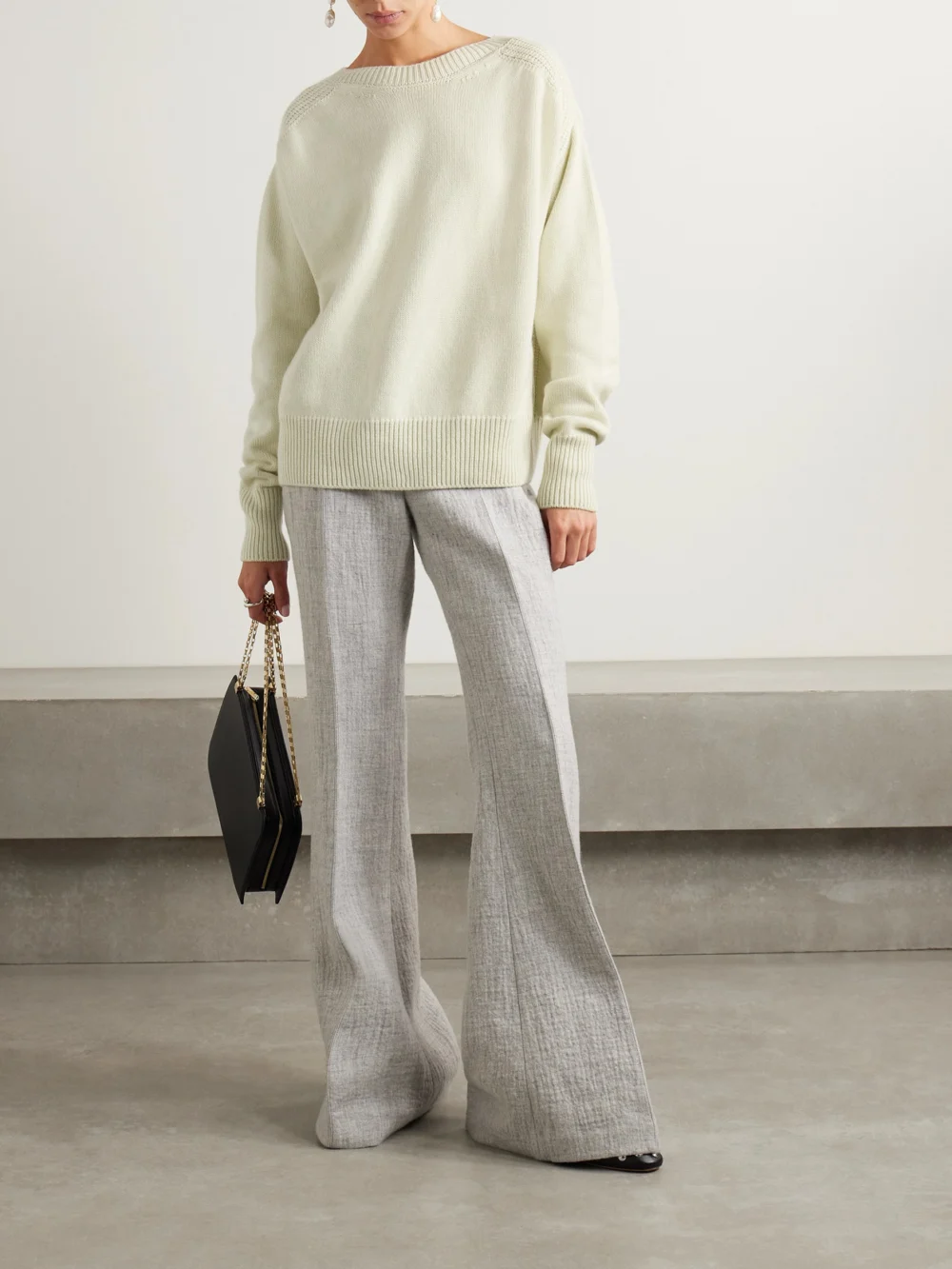 Sasuphi Cutout Cashmere Sweater, worn by a model