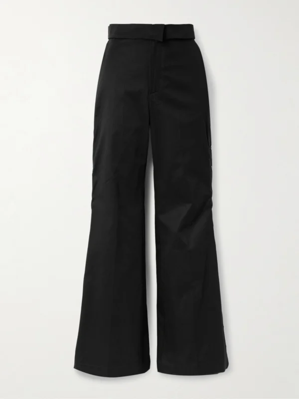 Sasuphi Elettra Cotton-twill Wide-leg Pants