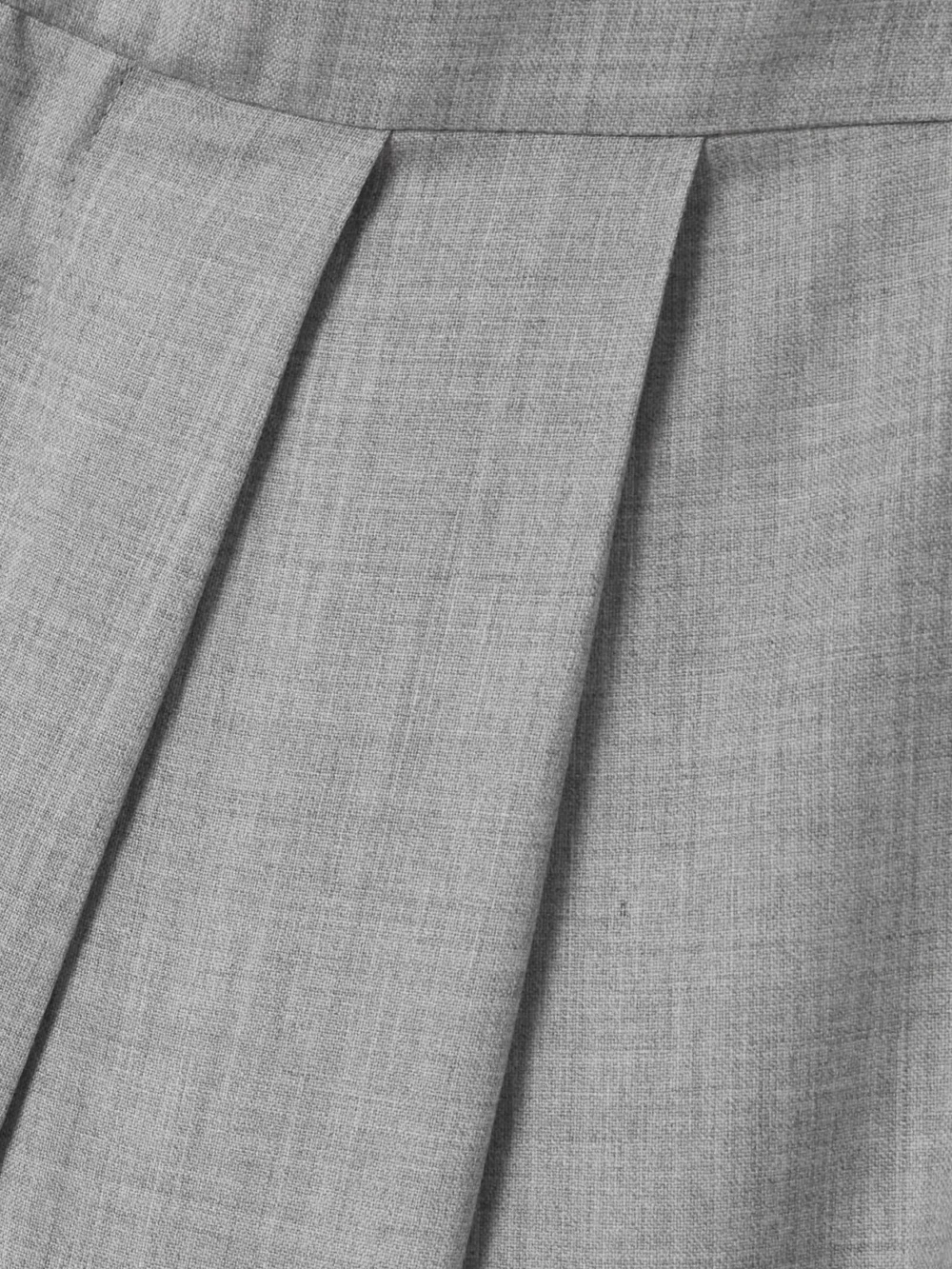 Close-up detail of the Sasuphi Lauren Pleated Wool Wide-leg Pants