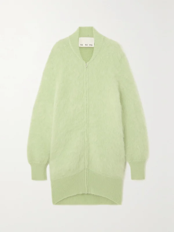 Sasuphi Oversized Mohair-blend Cardigan
