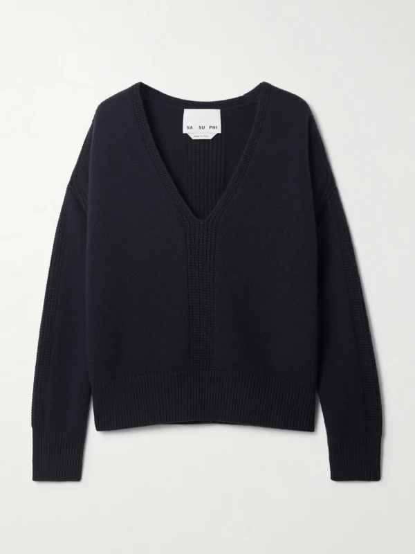 Sasuphi Rasato Merino Wool and Cashmere-blend Sweater