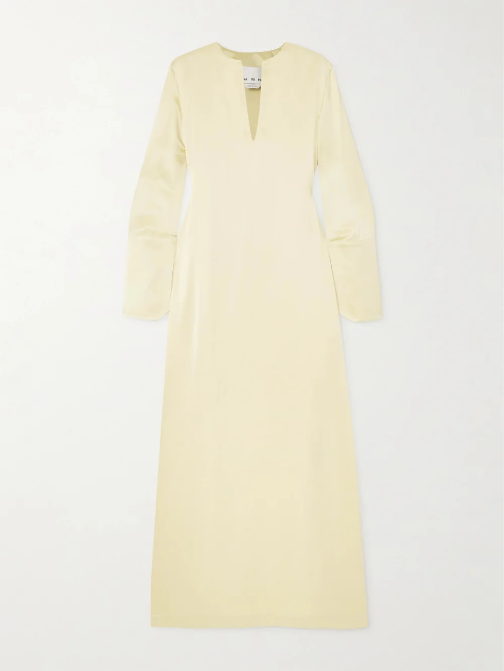 Sasuphi Silk Maxi Dress in yellow