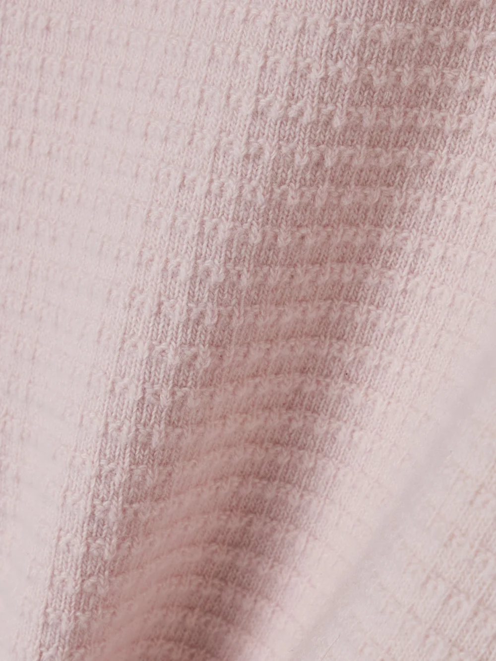 Close-up detail of the Sasuphi Waffle-knit Merino Wool and Cashmere-blend Sweater