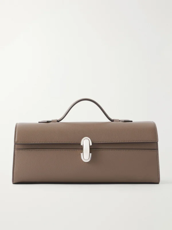 Savette Slim Symmetry Leather Clutch