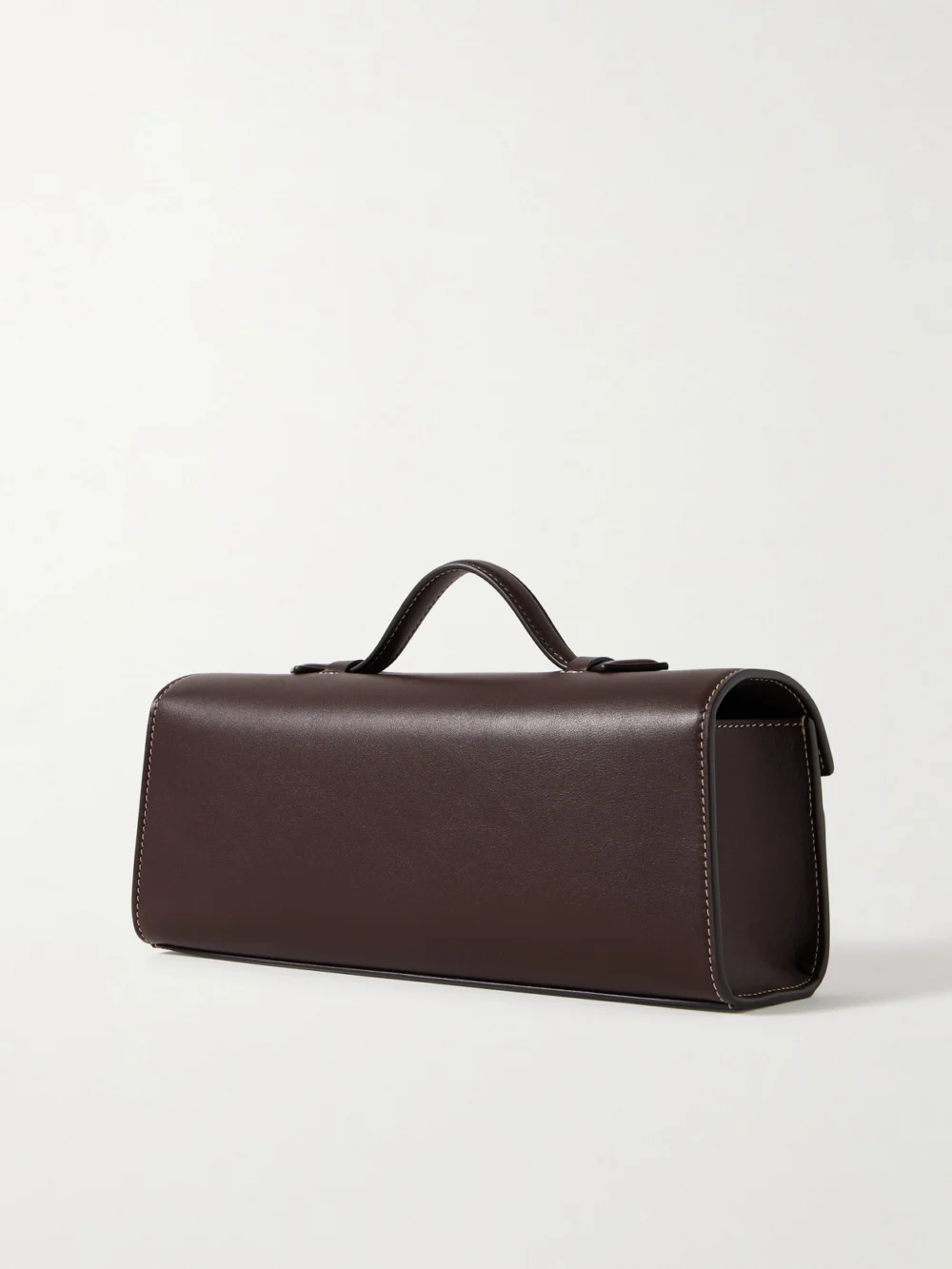Back view of the Savette Slim Symmetry Leather Top-handle Bag