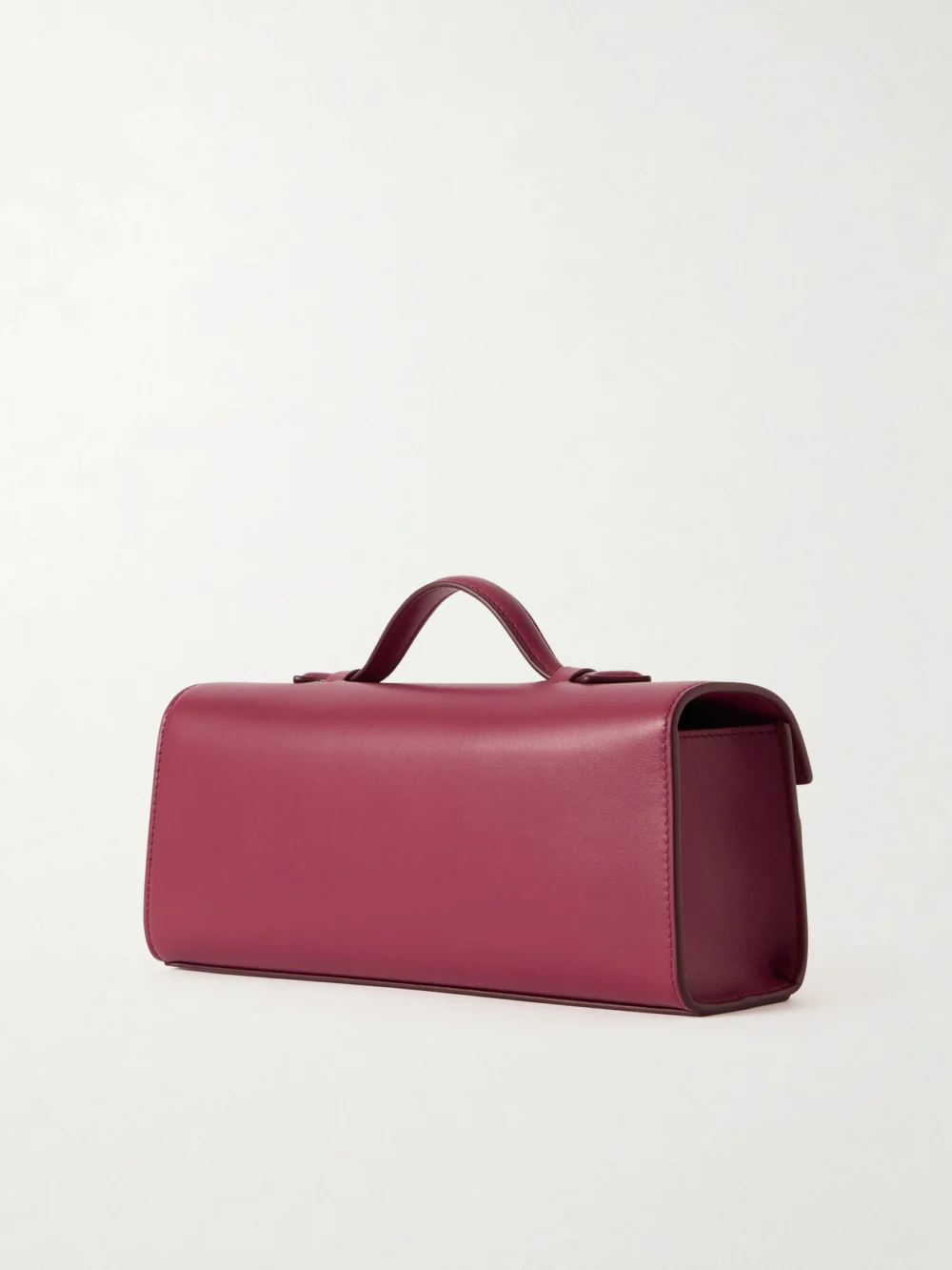 Back view of the Savette Slim Symmetry Leather Top-handle Bag