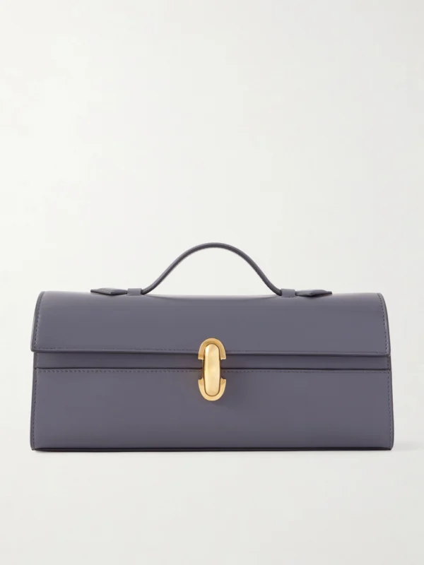 Savette Slim Symmetry Leather Top-handle Bag