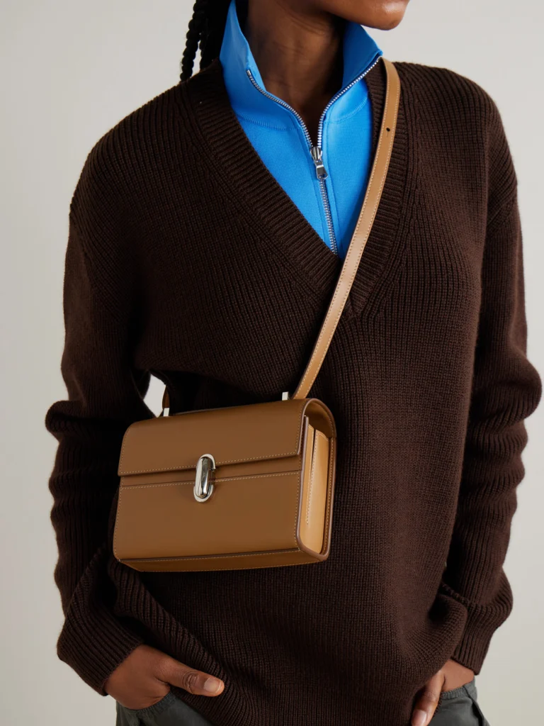 Savette Symmetry Leather Tote