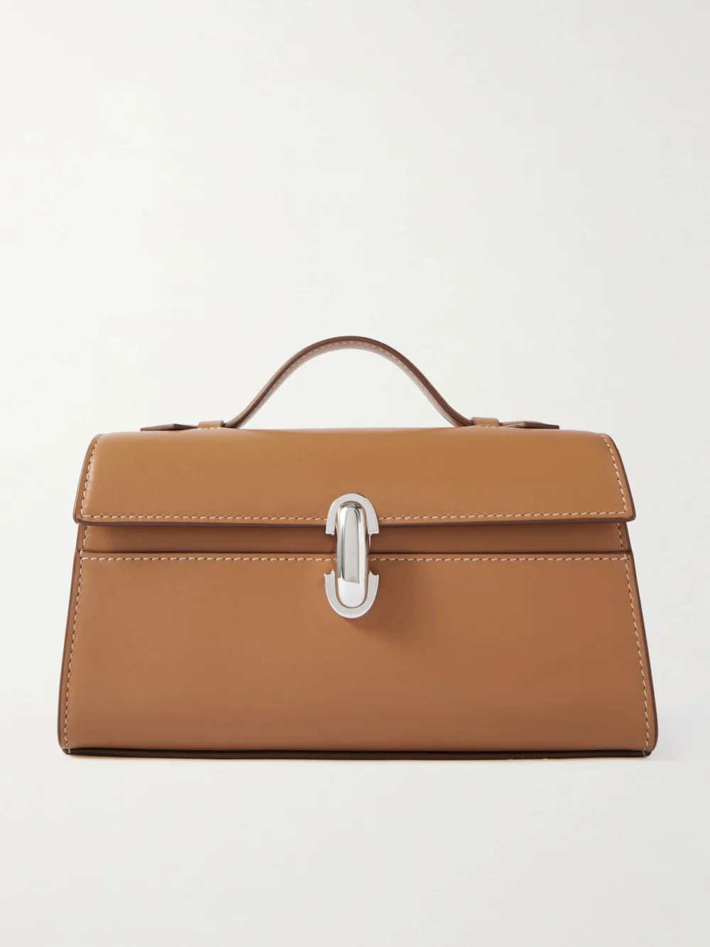 Savette Symmetry Pochette Leather Top-handle Bag in tan