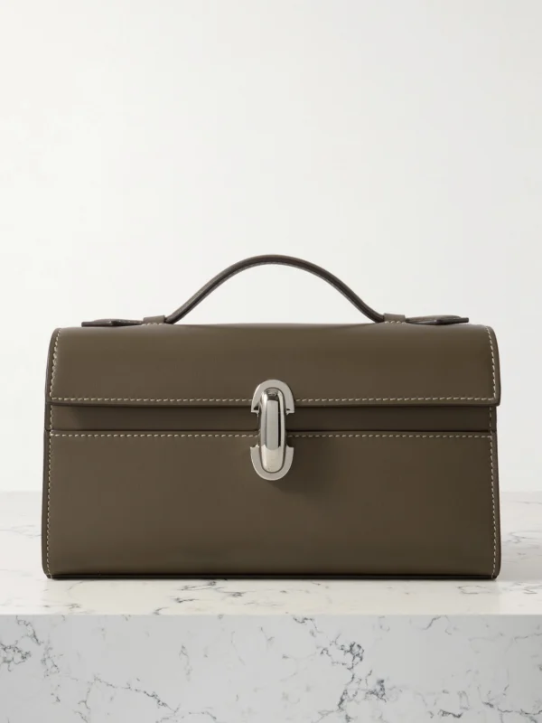 Savette Symmetry Pochette Leather Tote