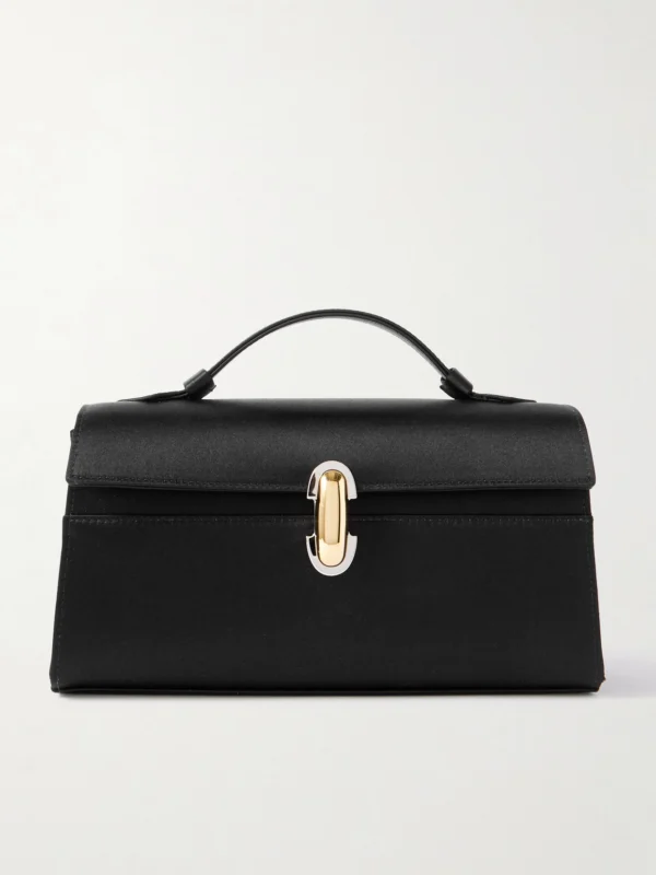 Savette Symmetry Pochette Satin Top-handle Bag