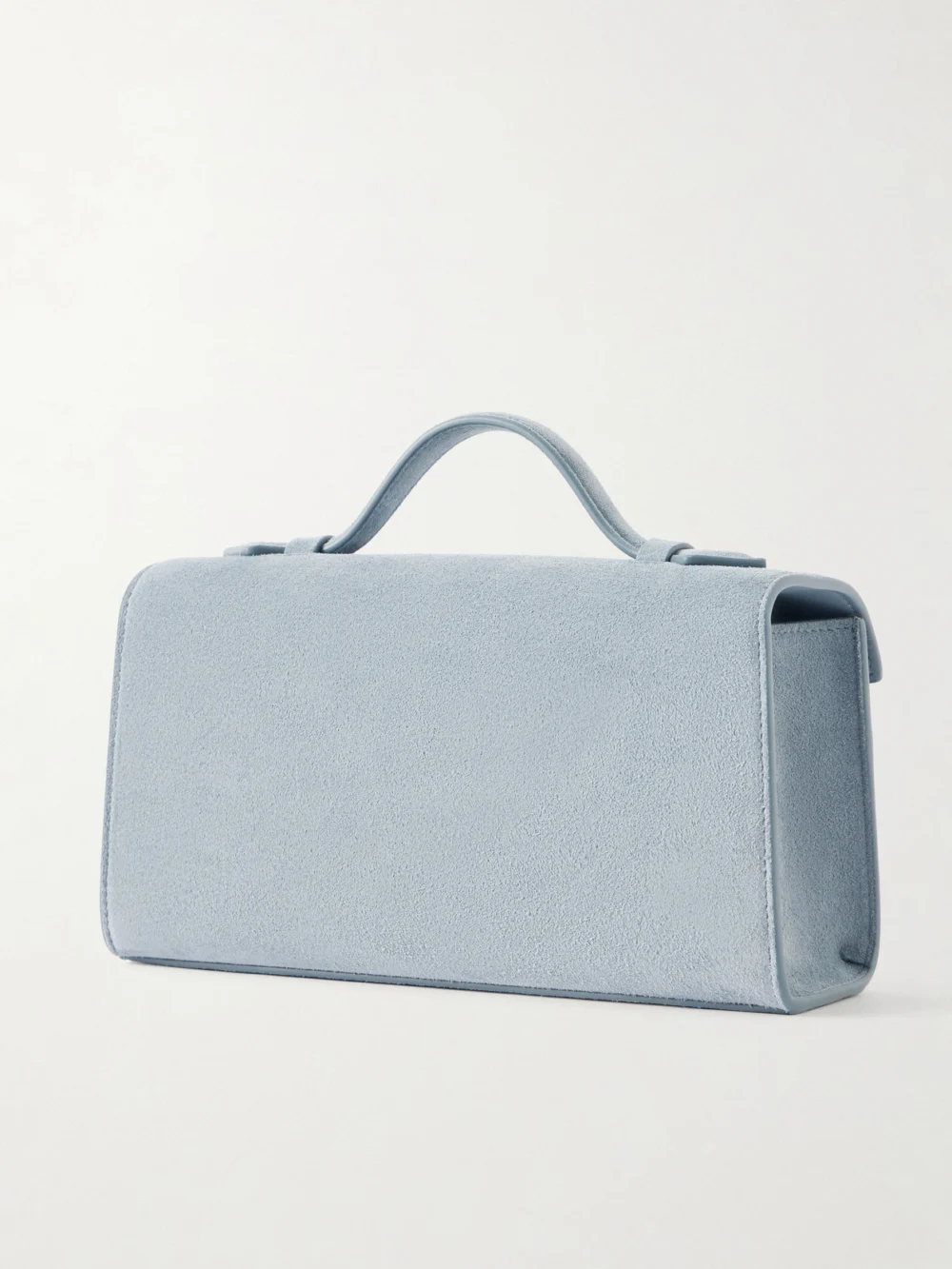 Back view of the Savette Symmetry Pochette Suede Tote
