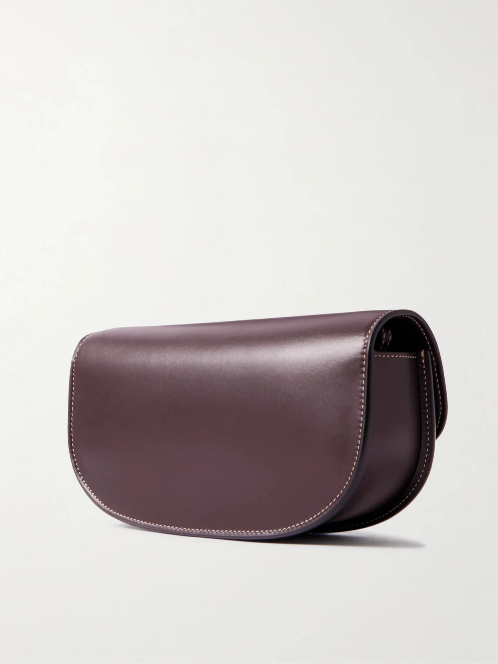 Back view of the Savette Tondo Crescent Leather Shoulder Bag