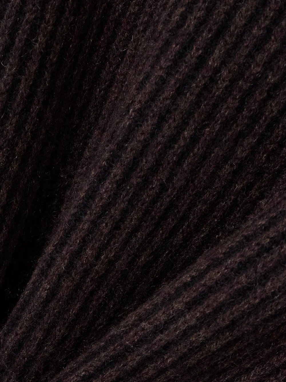 Close-up detail of the Sease Ribbed Cashmere Sweater