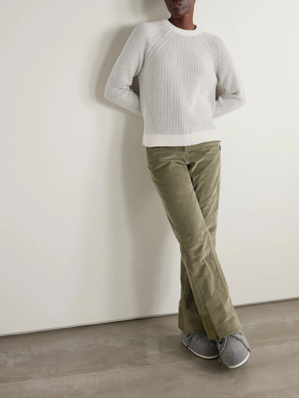 Sease Ribbed Cashmere Sweater, worn by a model