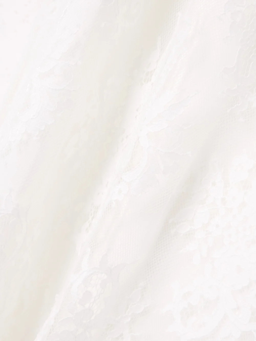 Close-up detail of the Self-Portrait Bow-embellished Cotton-blend and Lace Maxi Dress